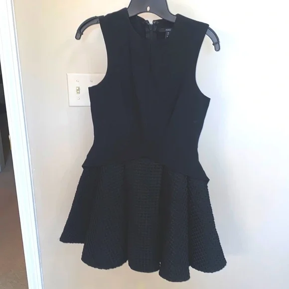 Aq/Aq Dresses | Black Peplum Aq/Aq Dress Size 4 | Color: Black | Size: 4 | Nicolepconnery's Closet
